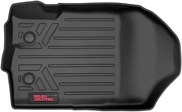 Rough Country Floor Mats for 2007-2013 Jeep Wrangler JK Unlimited - M-60712, Front | Rear, Black - Image 7